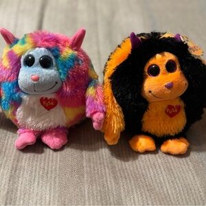 Ty Beanie MONSTAZ  WILLY & IGOR (NWT) * RARE & RETIRED (no sound)